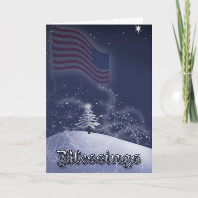 A Soldiers Christmas Blessing Holiday Card (Front)