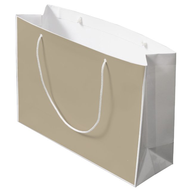A solid brown background with a smooth, uniform te large gift bag (Back Angled)