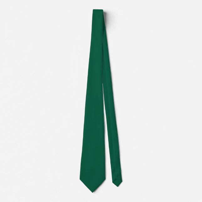 A solid dark green textured background  tie (Front)