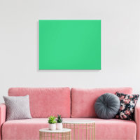 A solid green square positioned on a white backdro