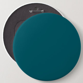 A solid teal background fills the image 6 inch round button