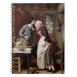 A Son's Devotion, 1868 (oil on canvas) Notebook