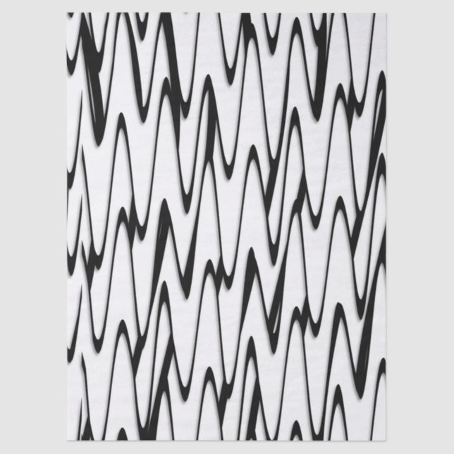 A Sophisticated Bold Modern Abstract  Tissue Paper (Front)