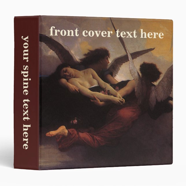 A Soul Brought to Heaven by Bouguereau Binder (Front/Spine)
