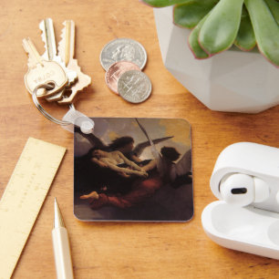 A Soul Brought to Heaven by Bouguereau Keychain