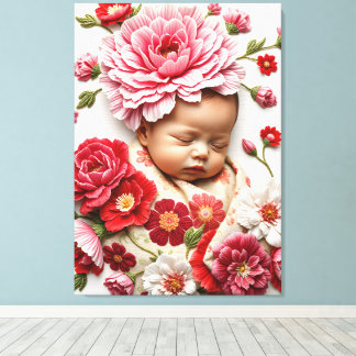 A Soul in Bloom – January Birth Flower Canvas Print