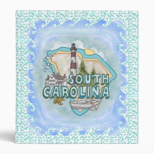 A South Carolina Lighthouse 3 Ring Binder (Front)