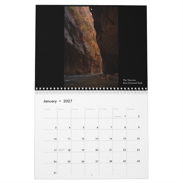 A Southwest Portrait Calendar (Jan 2027)
