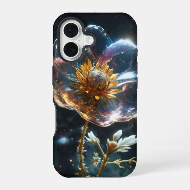 A space flower iPhone 16 case (Back)