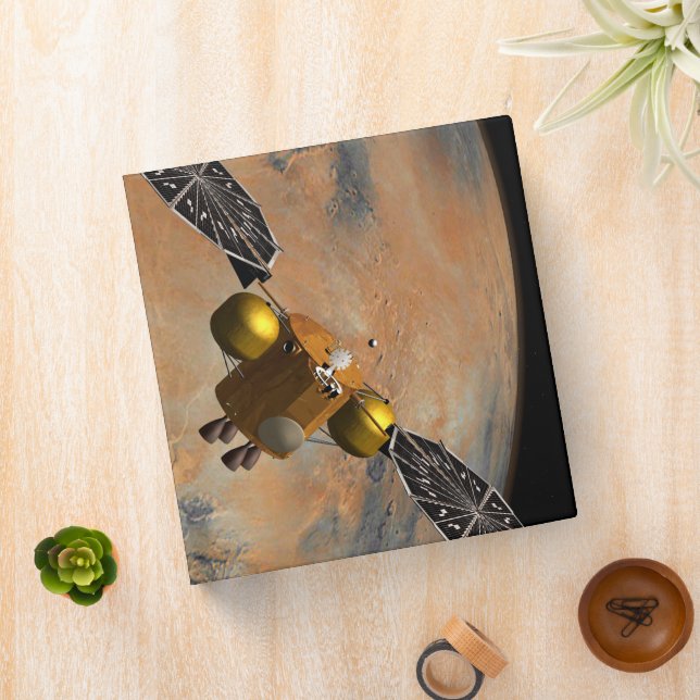 A Spacecraft Orbiting Mars. Binder (In Situ)