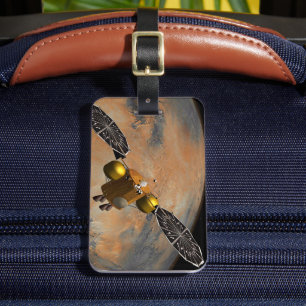 A Spacecraft Orbiting Mars. Luggage Tag