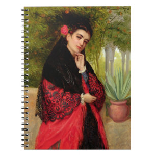 A Spanish Beauty, 1872 (oil on canvas) Notebook