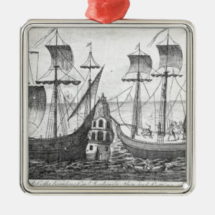 A Spanish 'Guarda Costa' Metal Ornament