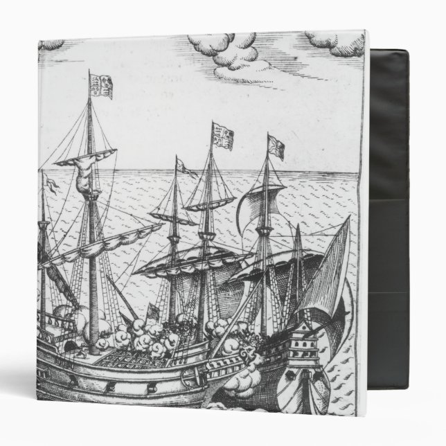 A Spanish Treasure Ship Binder (Front/Inside)