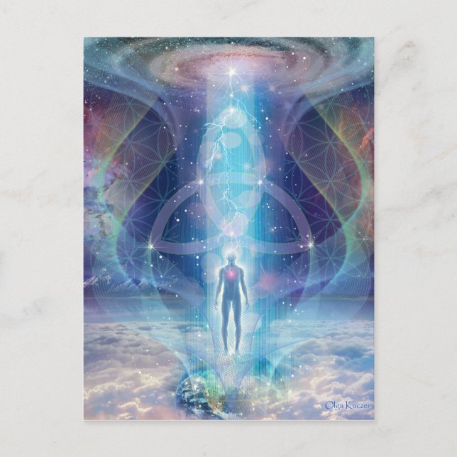 "A Spark of the Creator” - Trinity Postcard (Front)