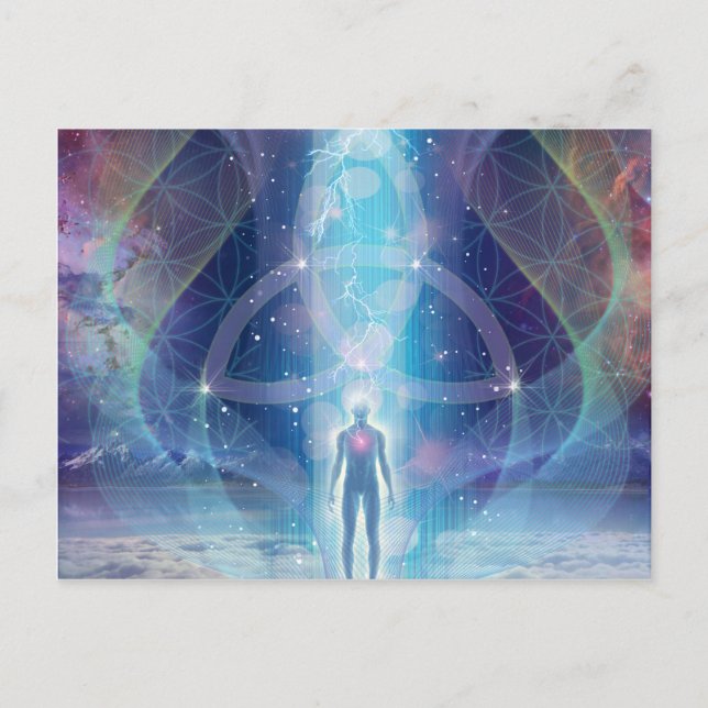 "A Spark of the Creator” - Trinity Postcard (Front)