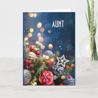 A "SPECIAL AUNT" AT CHRISTMAS HOLIDAY CARD