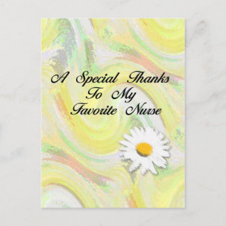 A Special Thanks To My Favourite Nurse Postcard
