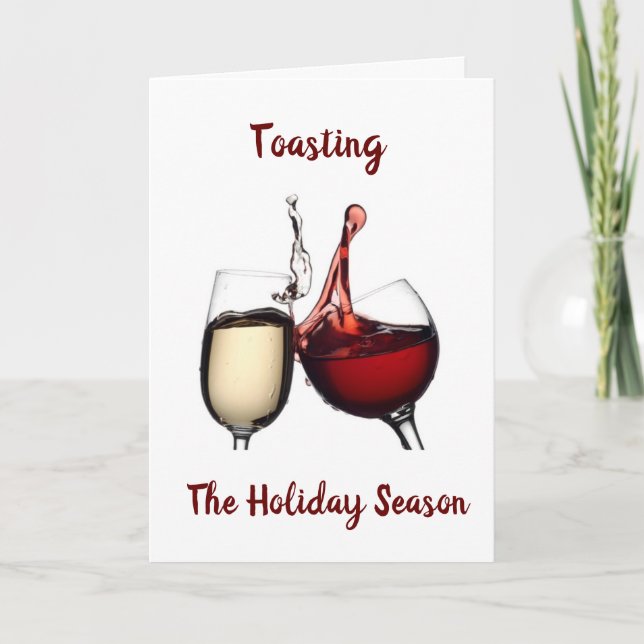 ***A SPECIAL TOAST*** FOR A MERRY CHRISTMAS CARD (Front)