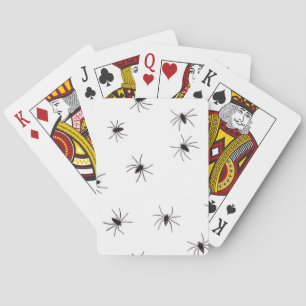 A Spiders flock (pattern) cartoon Playing Cards