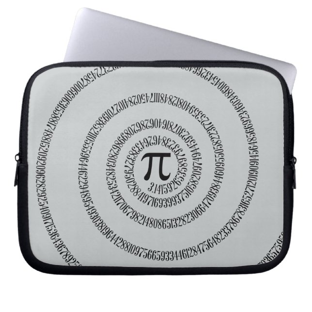 A sPIral for Pi Click Customize Change Grey Colour Laptop Sleeve (Front)