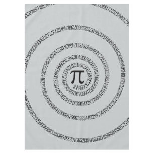 A sPIral for Pi Click Customize Change Grey Colour Tablecloth