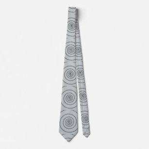 A sPIral for Pi Click Customize Change Grey Colour Tie