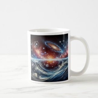 A spiral galaxy so bright. coffee mug