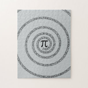 A sPIral on Pi Click Customize Change Grey Colour Jigsaw Puzzle