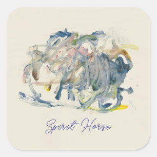A Spirit Horse Through Time Painting by Sarah Rose Square Sticker