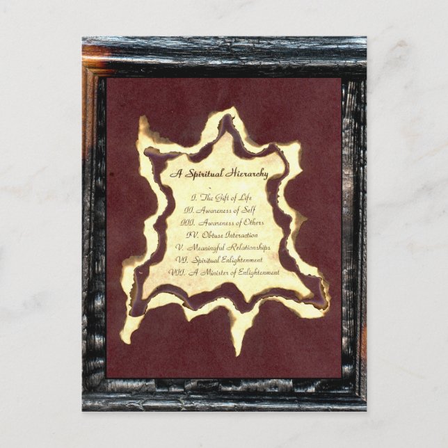 A Spiritual Hierarchy Postcard (Front)
