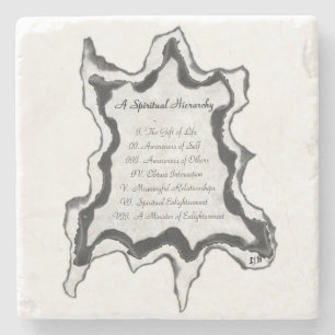 A Spiritual Hierarchy Stone Coaster