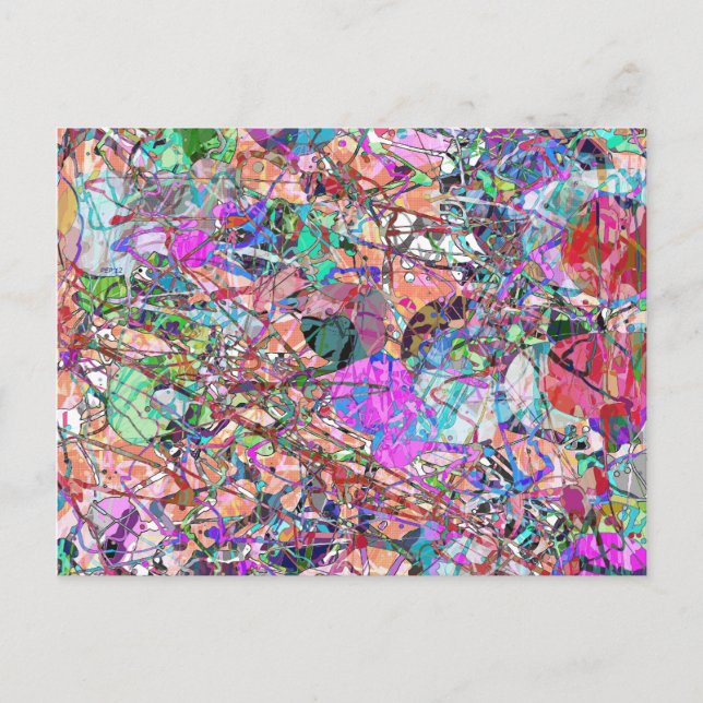 A Splash of Abstract Postcard (Front)
