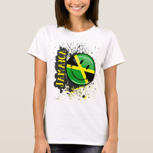 A Splash of Jamaica Smiling Flag T-Shirt