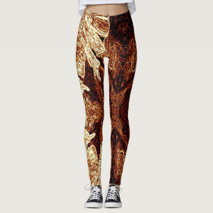 A Splash Of Orange Leggings