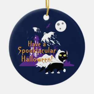 A Spooktacular Halloween Ceramic Ornament