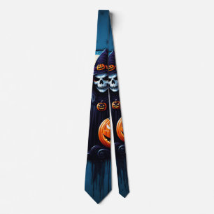A spooky Halloween scene Tie