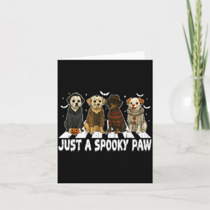 A Spooky Paw Halloween Dog Halloween Characters Card