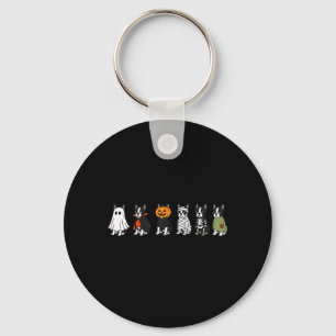 A Spooky Terrier Funny Boston Terrier Dog Keychain