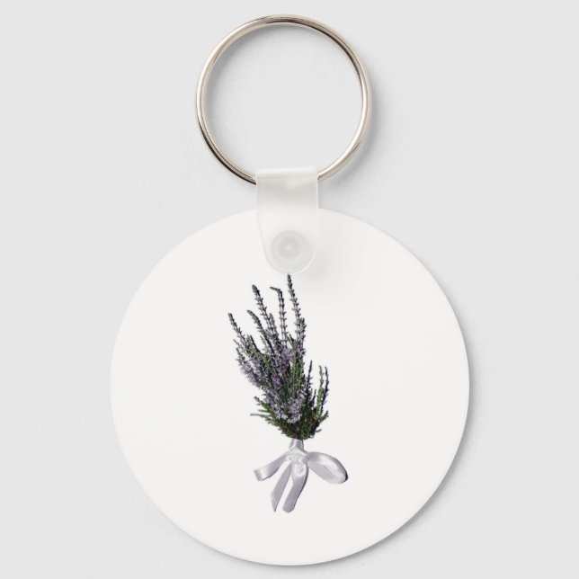 A Sprig of Heather from Scotland Keychain (Front)