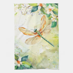 A Spring Dragonfly Kitchen Towel