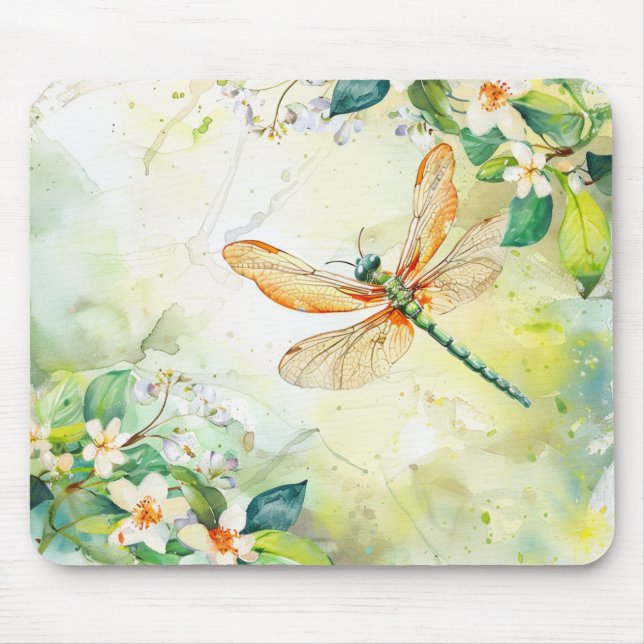 A Spring Dragonfly Mouse Pad (Front)