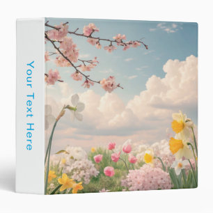 A Spring Floral Background Binder