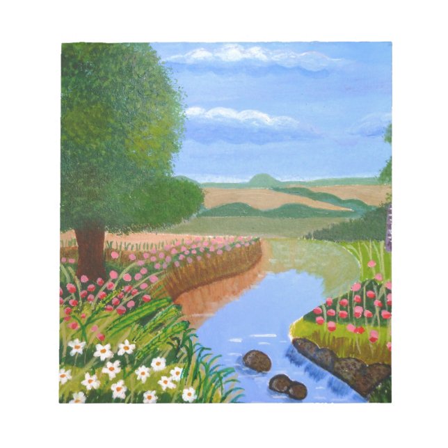 A Spring Stream Notepad (Front)