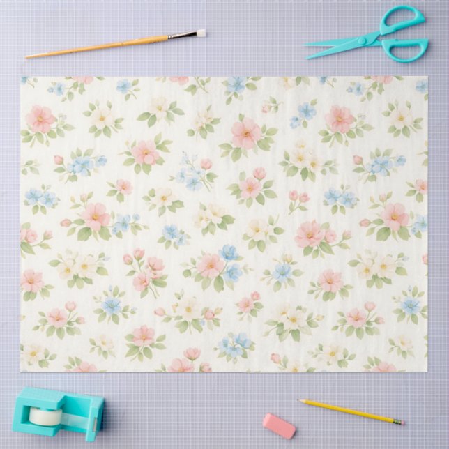 A Springy Floral Design #22 Tissue Paper (Craft)