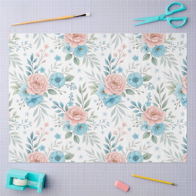A Springy Floral Design #6 Tissue Paper (Craft)