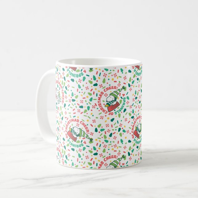 A Sprinkle of Christmas Cheer Pattern Coffee Mug (Front Left)