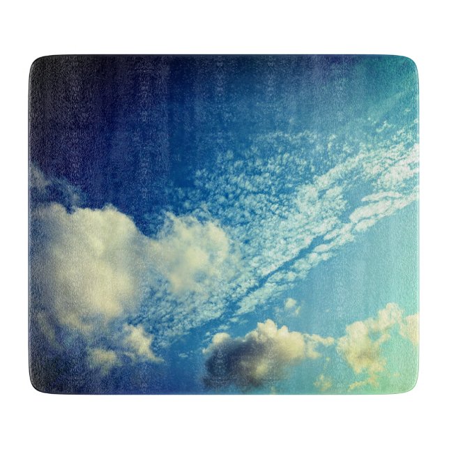 A sprinkle of clouds cutting board (Front)