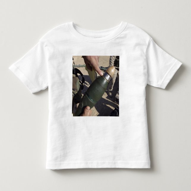 A squad leader points to a delay setting toddler t-shirt (Front)