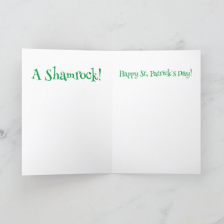 A St. Patrick's Day Robot  Greeting Card